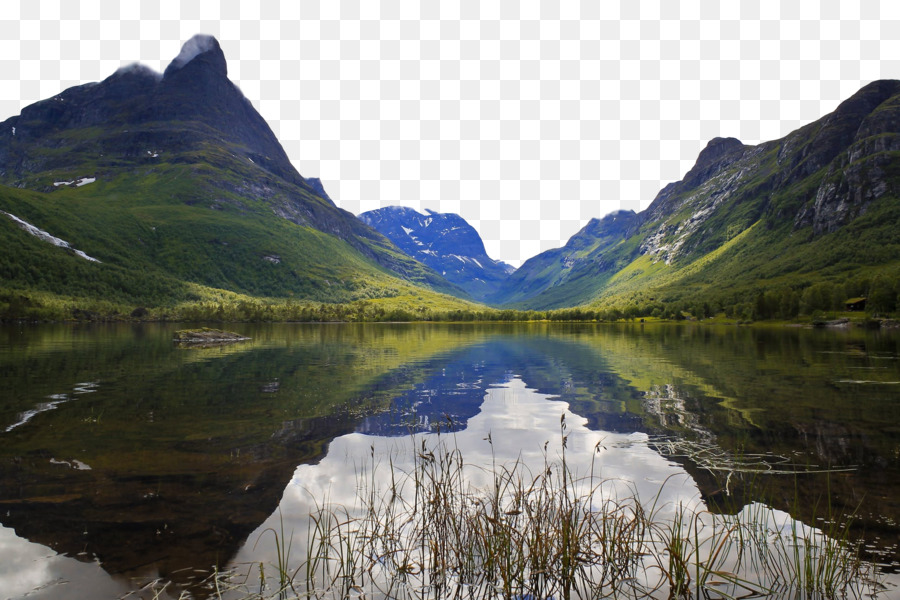 highland body of water natural landscape mountainous landforms nature