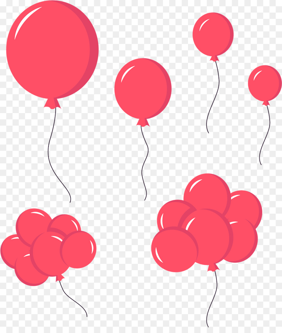 balloon pink red party supply material property img