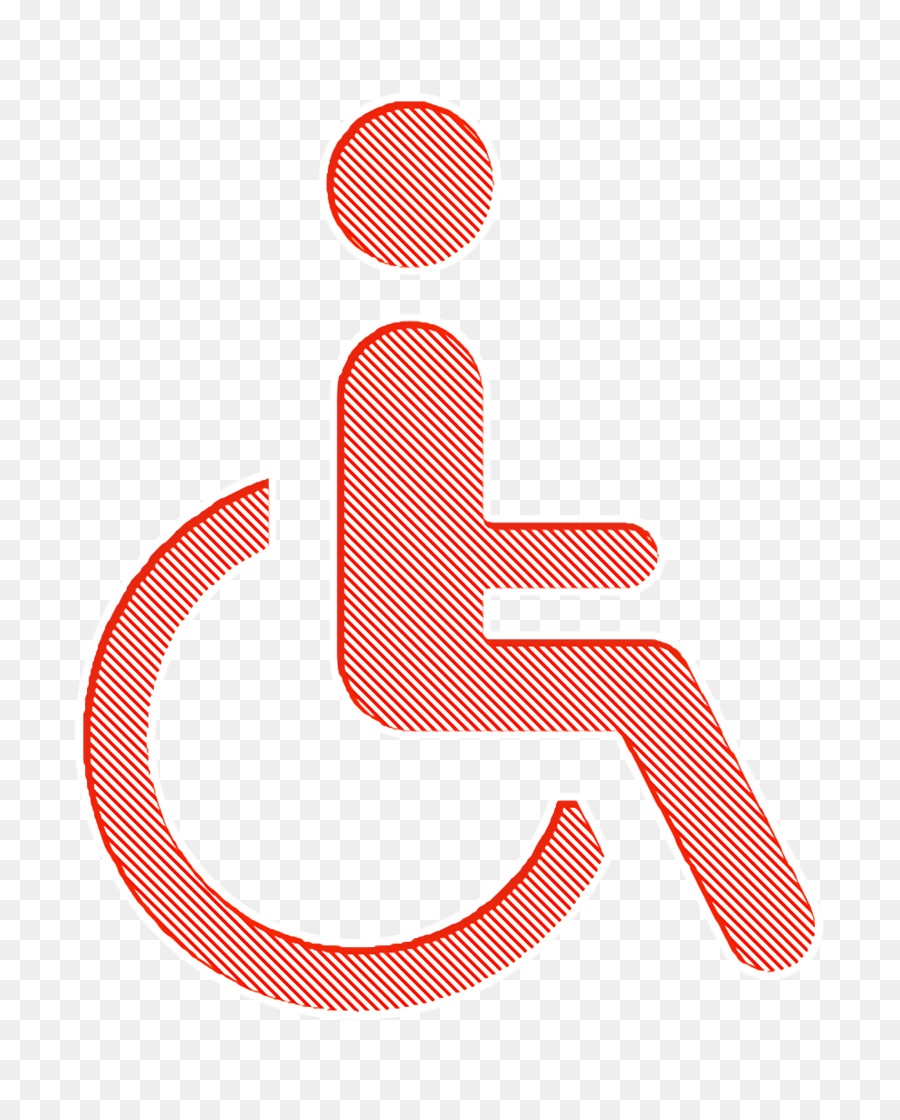 Icona della gente Icona dei segnali dell'hotel Icona dell'icona della sedia a rotelle - 