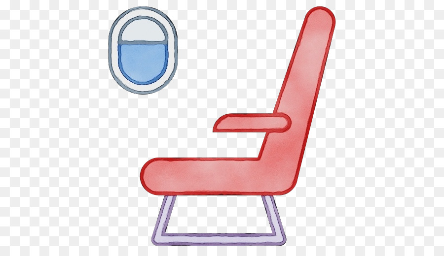chair furniture red clip art line