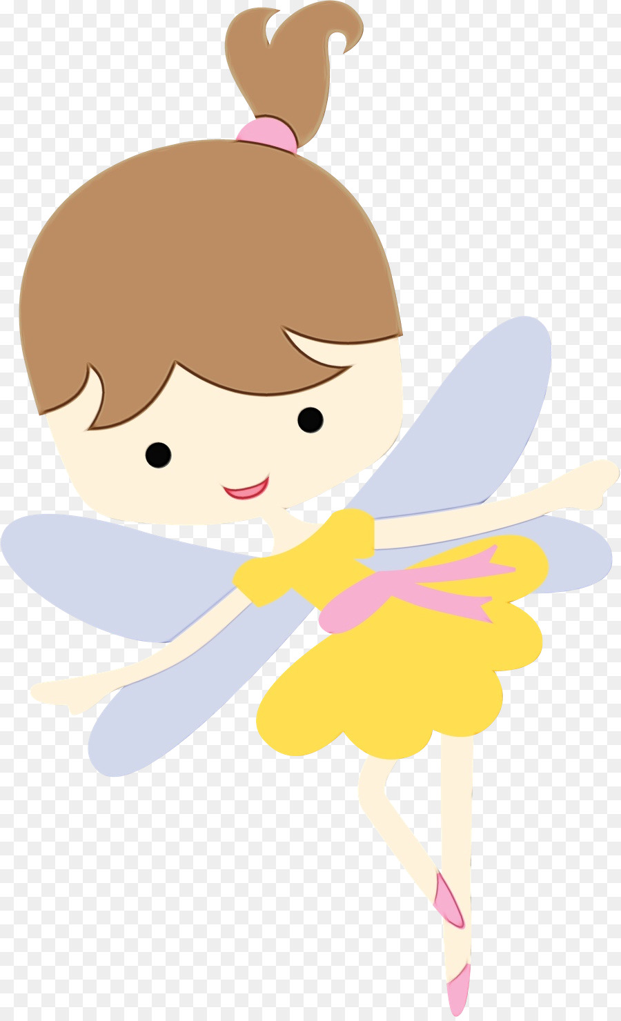 cartoon cupid angel butterfly