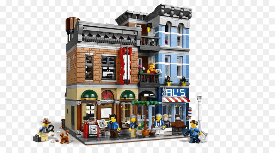 Toy Town Lego Immobiliengebäude - Backsteingebäude