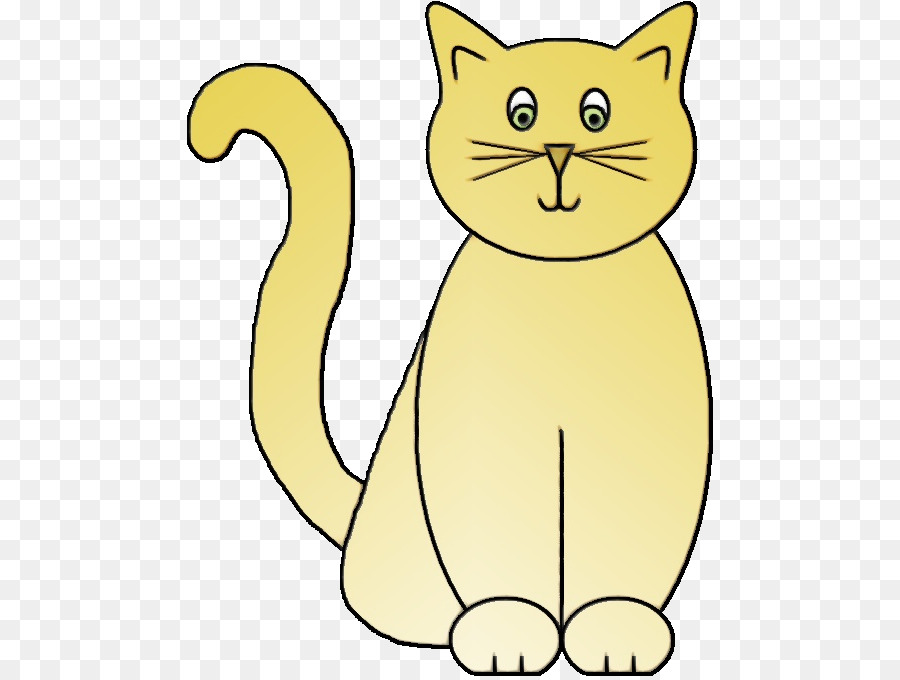 Katze Cartoon kleine bis mittelgroße Katzen weiß ClipArt - 