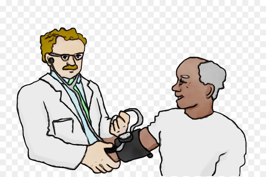 cartoon arm conversation gesture physician