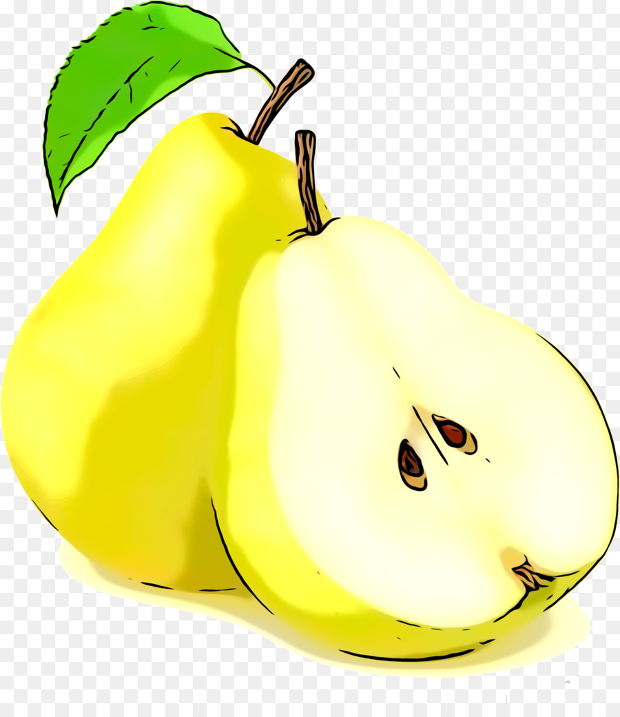 pear pear fruit yellow plant