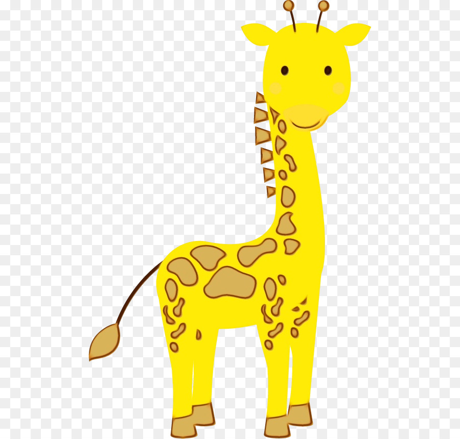 Giraffe Giraffidae Tierfigur gelb Landtier - 