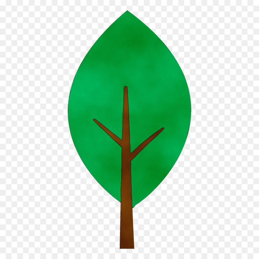 simbolo della pianta bandiera foglia verde - 
