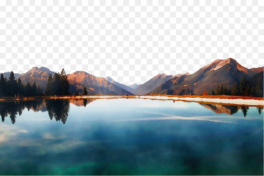 riflessione corpo d'acqua natura lago cielo - 