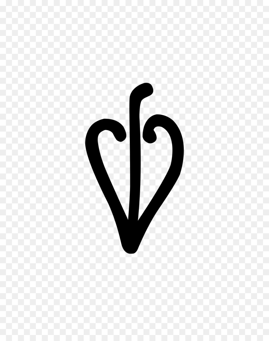 logo carattere simbolo in bianco e nero - simbolo di amore di primavera