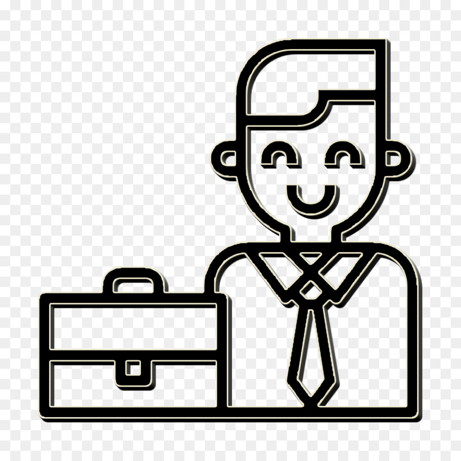 Geschäftsmann-Icon-Job-Ikone-Geschäfts-Symbol - 
