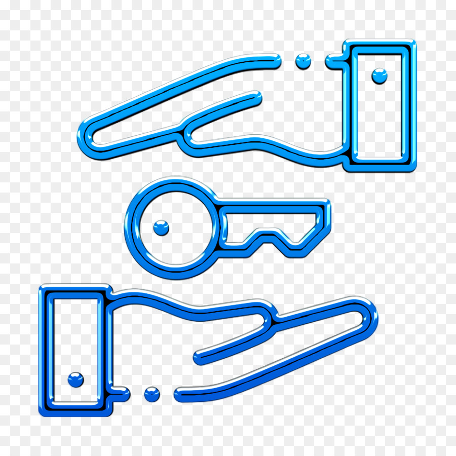 Schlüsselsymbol Immobilien-Symbol - 