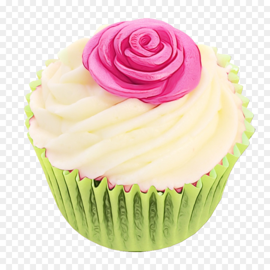 cupcake buttercream baking cup icing pink