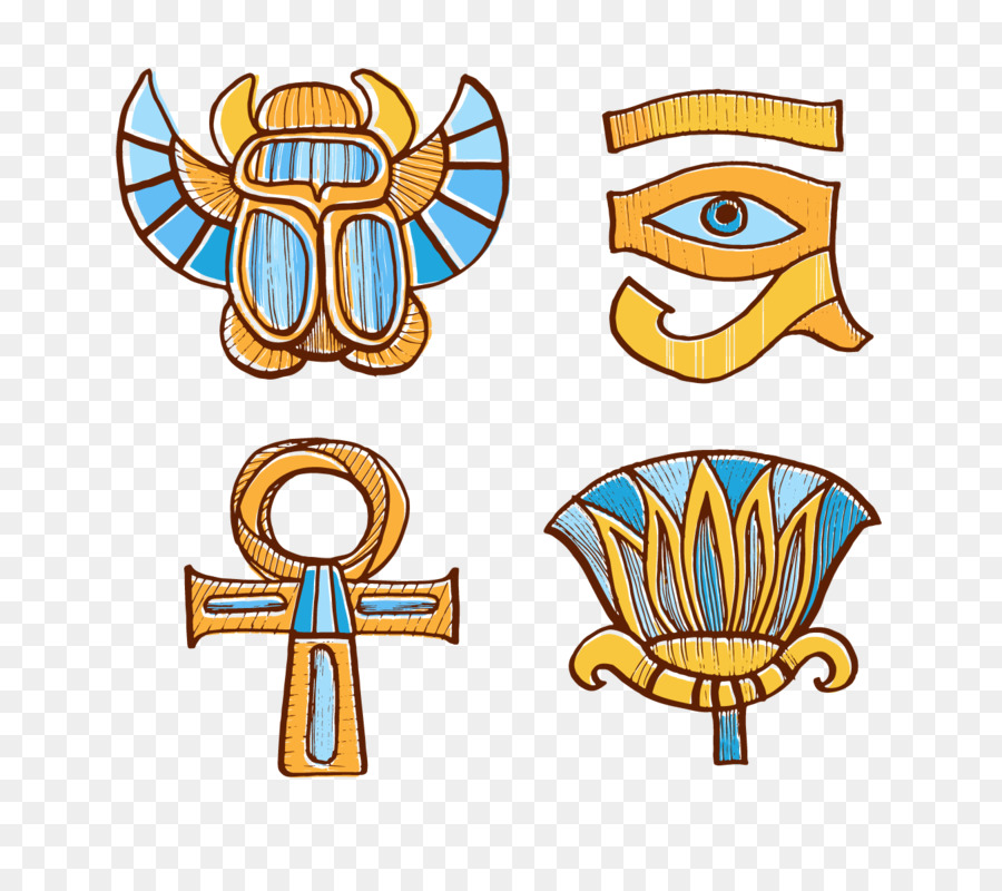 Clip Art Symbol Emblem - Symbole des alten Ägypten