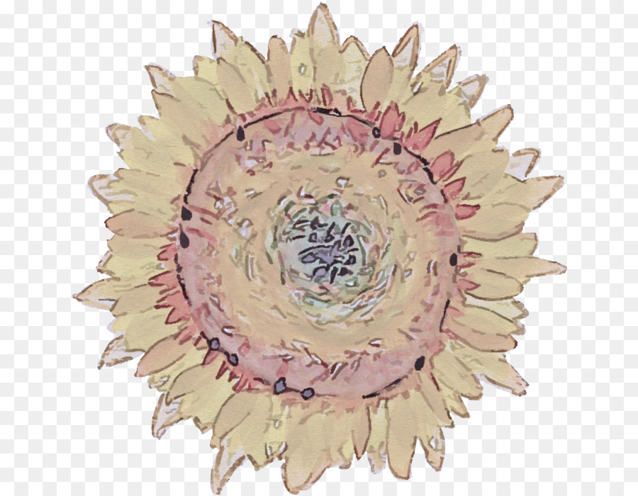 foglia cerchio pianta fiore beige - 