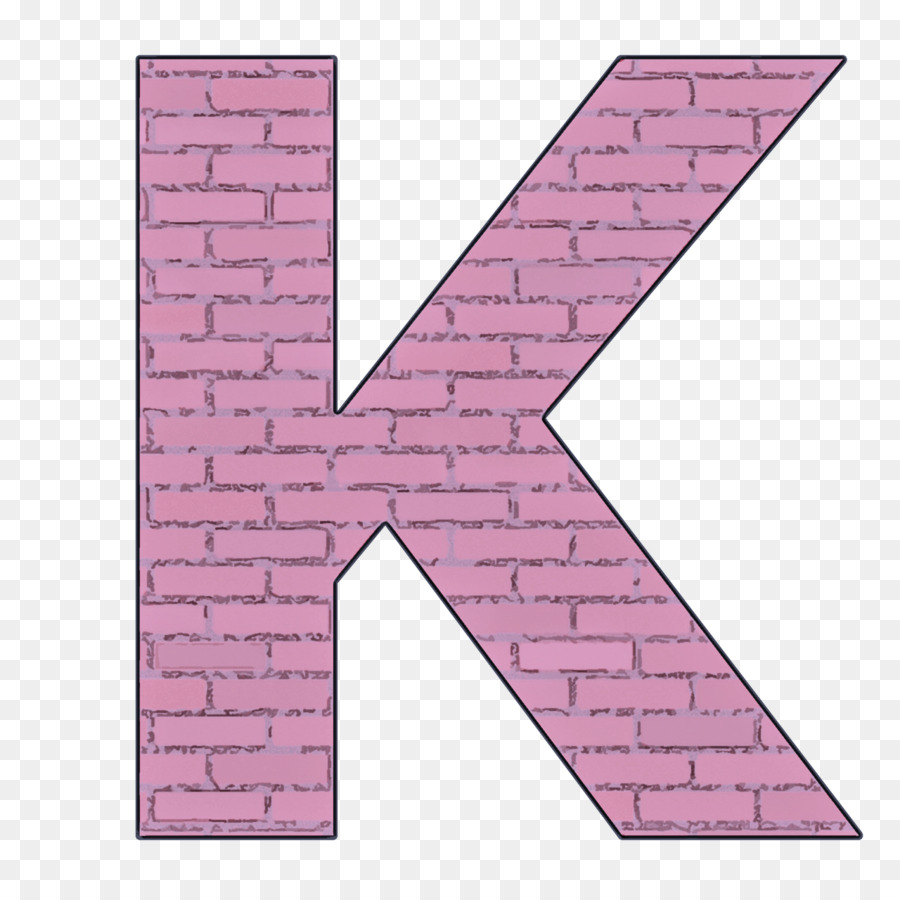 pink brick font line pattern