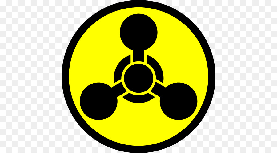 segno giallo di simbolo del cerchio di clipart - segni di irradiazione