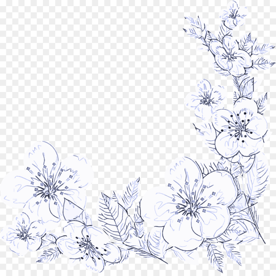 plant pedicel line art flower wildflower