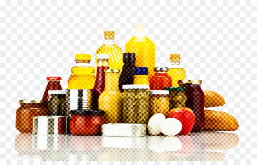Lebensmittelgruppe Flasche Natürliche Lebensmittel Konservierte Lebensmittelglasflasche - 