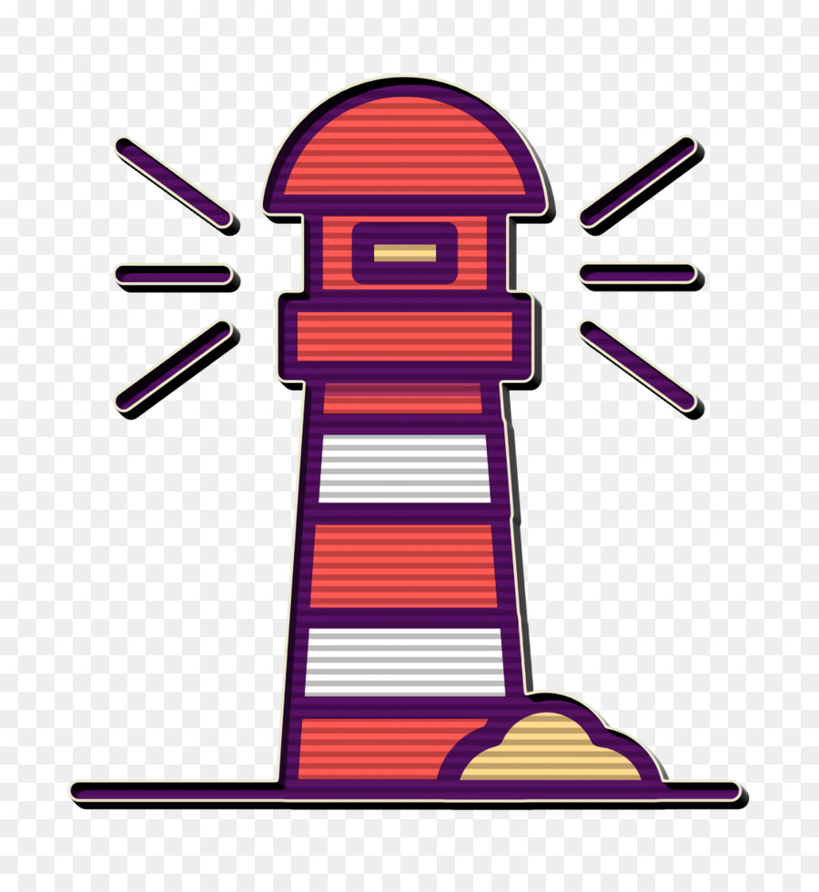 Boot Symbol Leuchtturm Symbol Gliederungssymbol - 