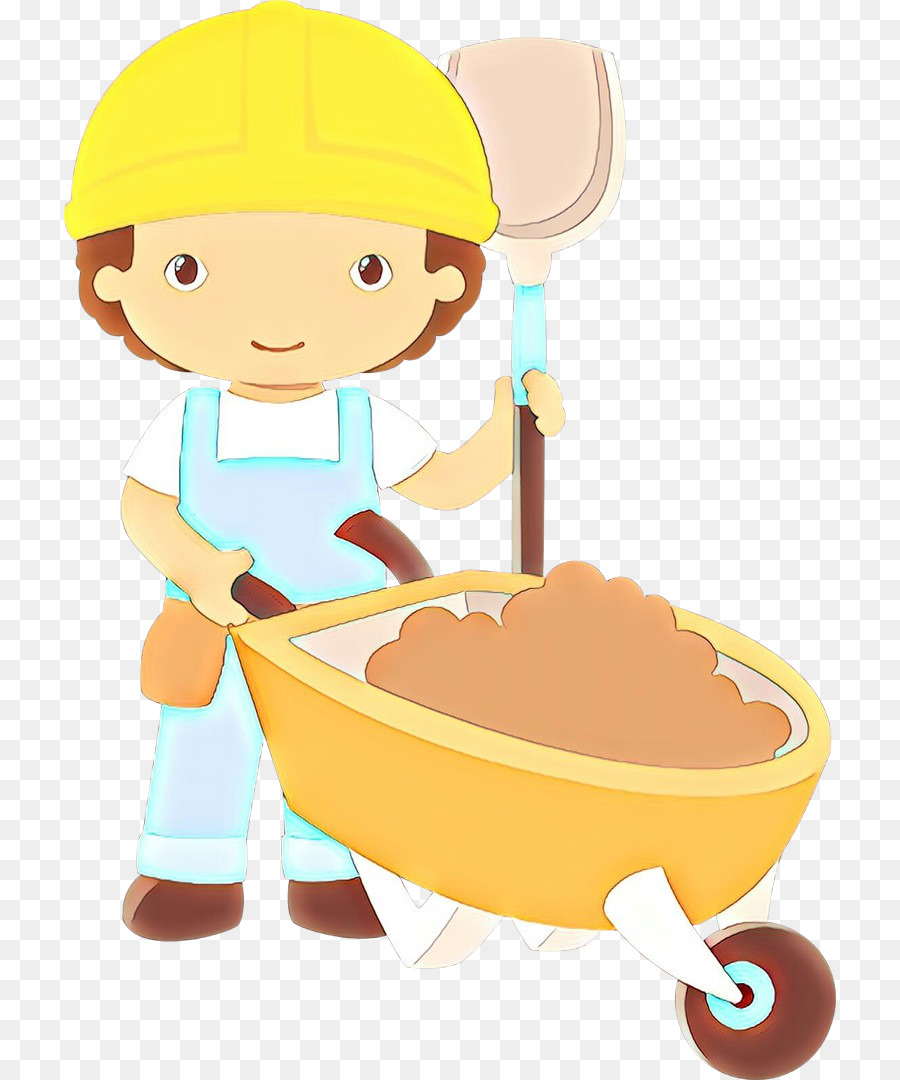 cartoon food construction worker
