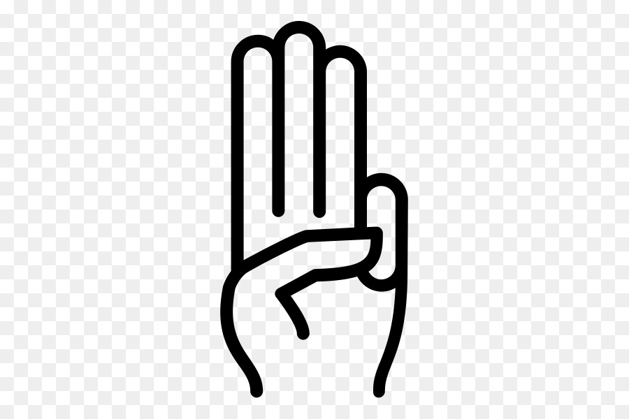 hand finger line gesture thumb