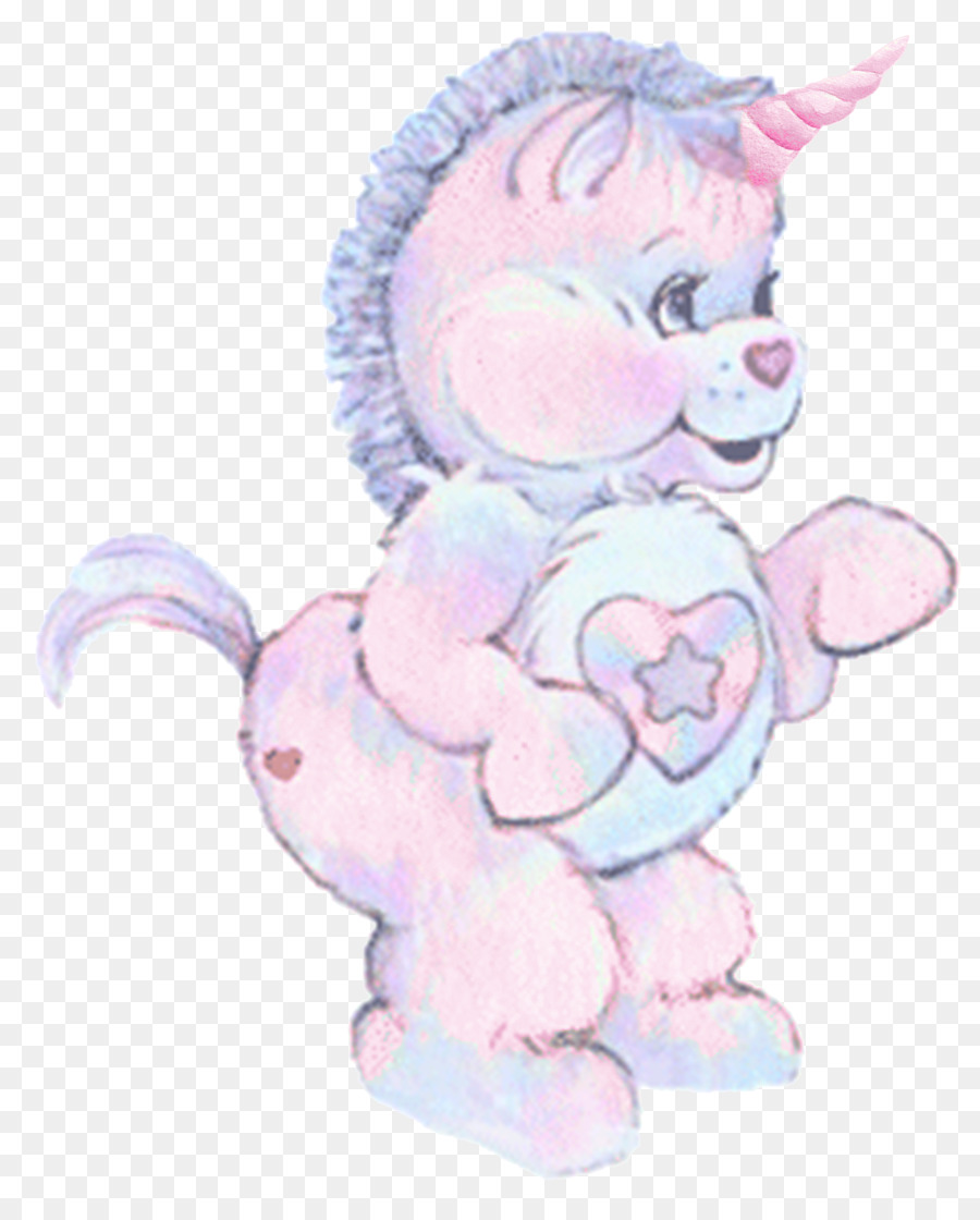 Autoadesivo del giocattolo farcito del naso del fumetto rosa - Harmony Clipart PNG Care Bears