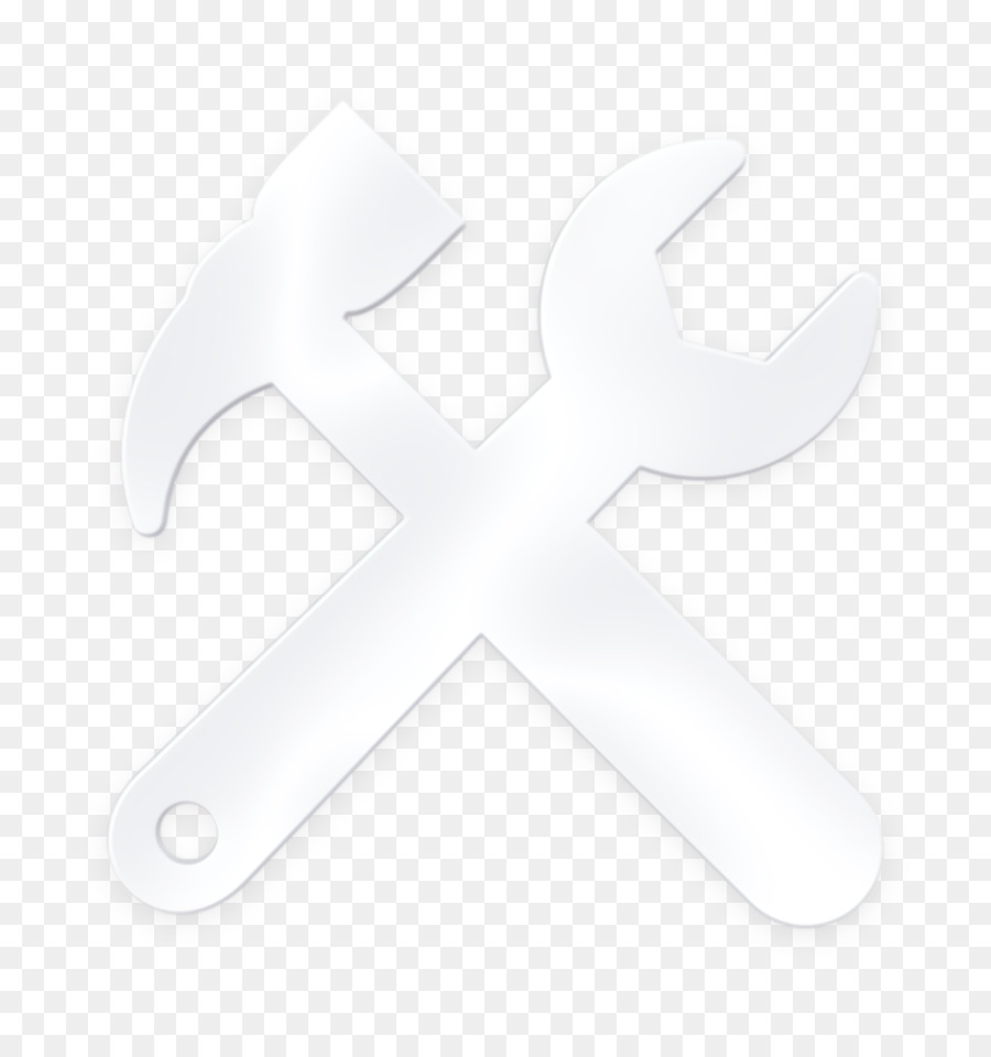 Hammer icon Tools cross settings symbol for interface icon Science and technology icon