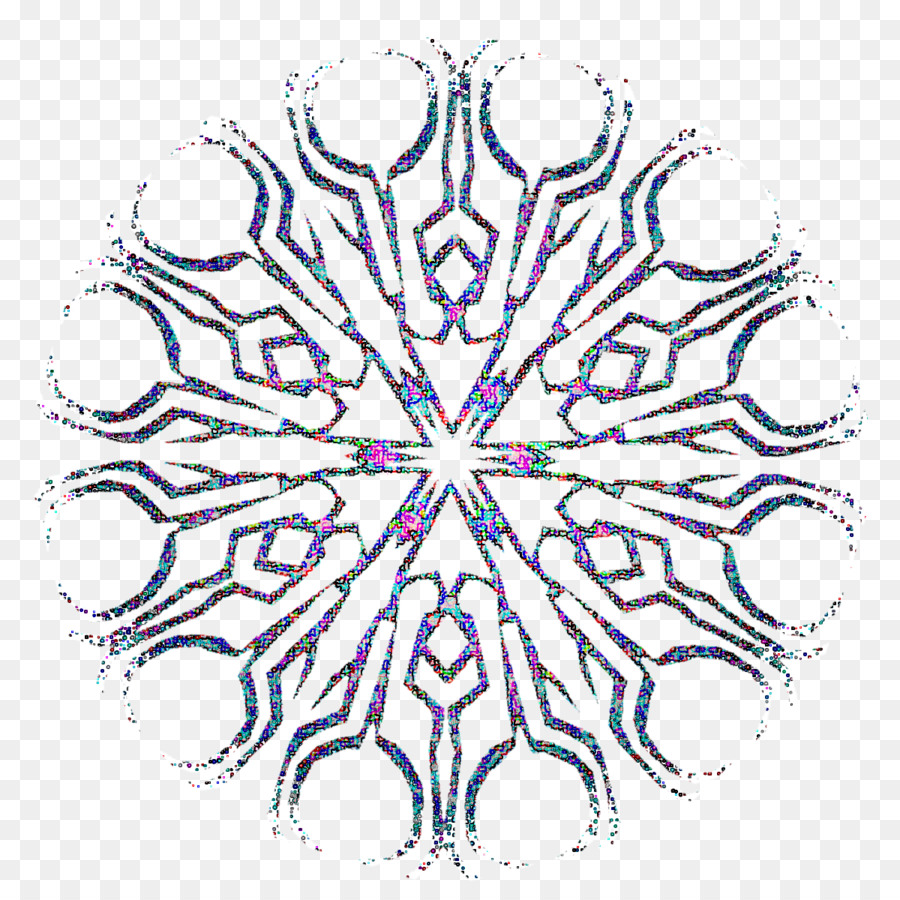 Linea Art Symmetry Pattern Visual Arts - Primo approccio consapevole PNG nevicata
