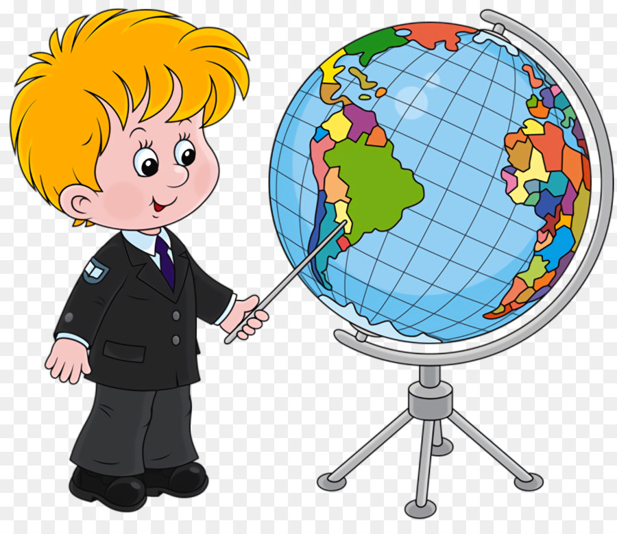 cartoon globe sharing world