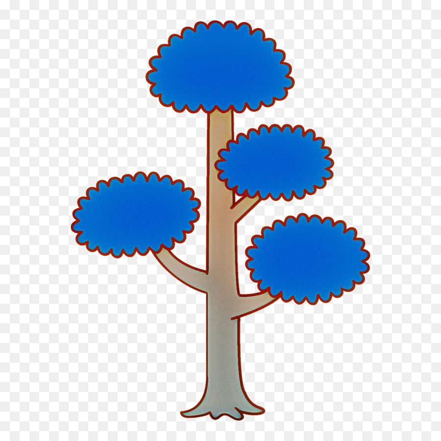 elektrische blaue Pflanze - 