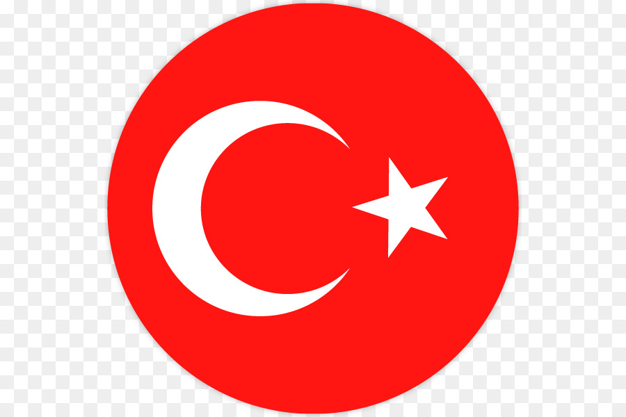 roter Kreis-Logo-Symbol - Türkei Flagge Png Svg