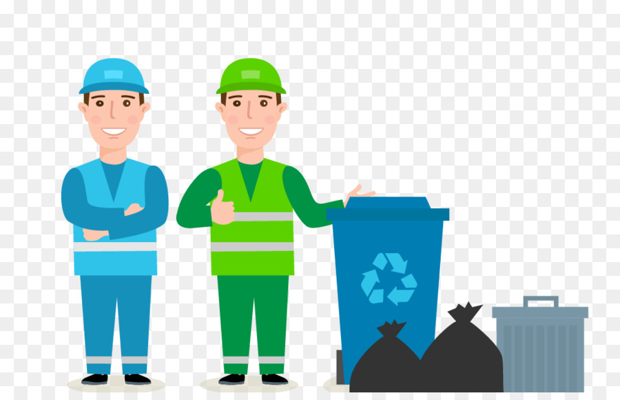 Team di lavoro del lavoratore della costruzione del riciclaggio del lavoro - Società di pulizia astratta di sfondo