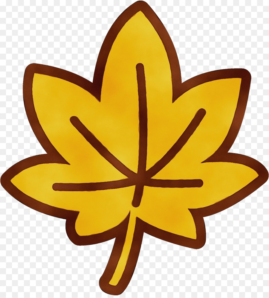 simbolo fiore pianta foglia gialla - 