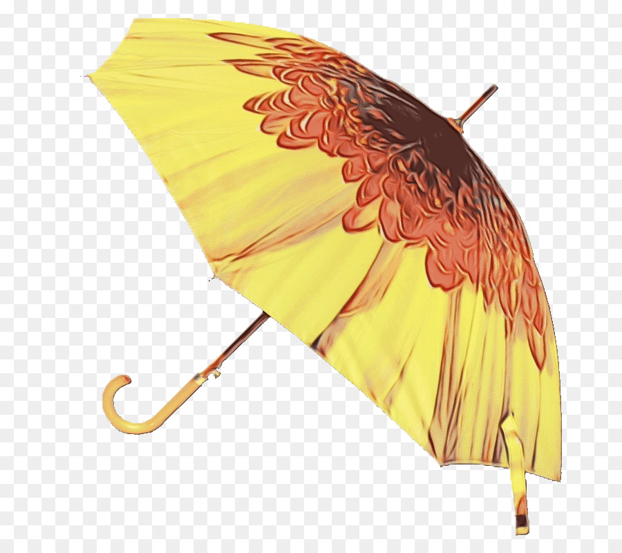Regenschirm gelbes Blatt - 