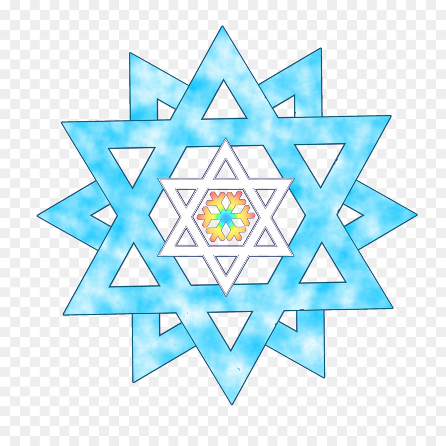 Turquoise Aqua Symmetry Pattern Turchese - Dicembre Judaica