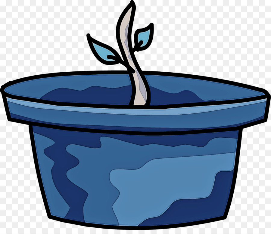 blue water flowerpot plant electric blue