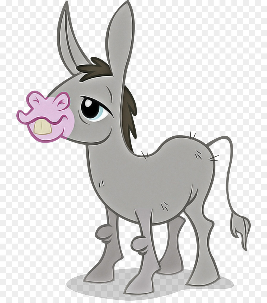 cartoon burro animal figure animation horse