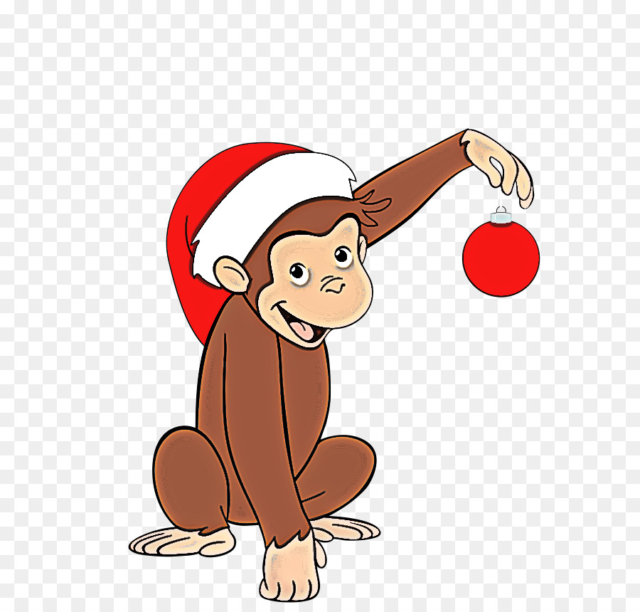 cartoon throwing a ball christmas pleased