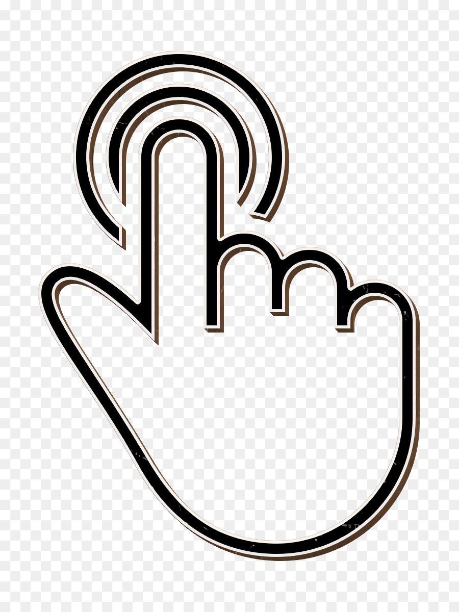 double icon finger icon gesture icon