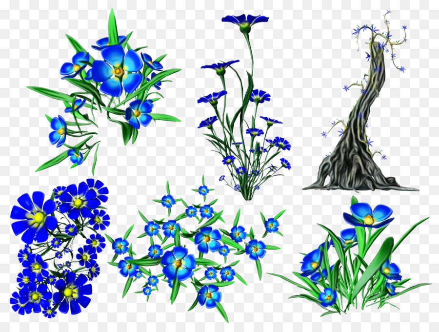 cây hoa màu xanh coban bluebonnet màu xanh - 