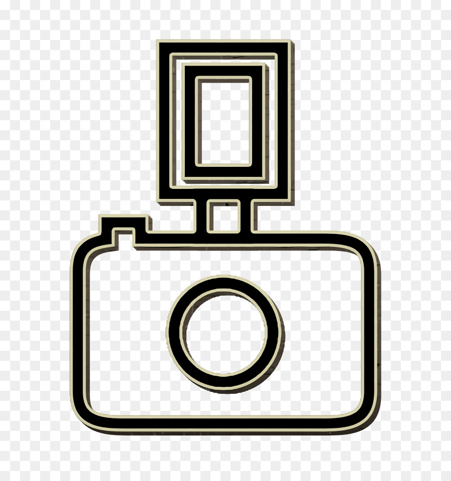 Kamera-Symbol Ausrüstungssymbol Blitzsymbol - 