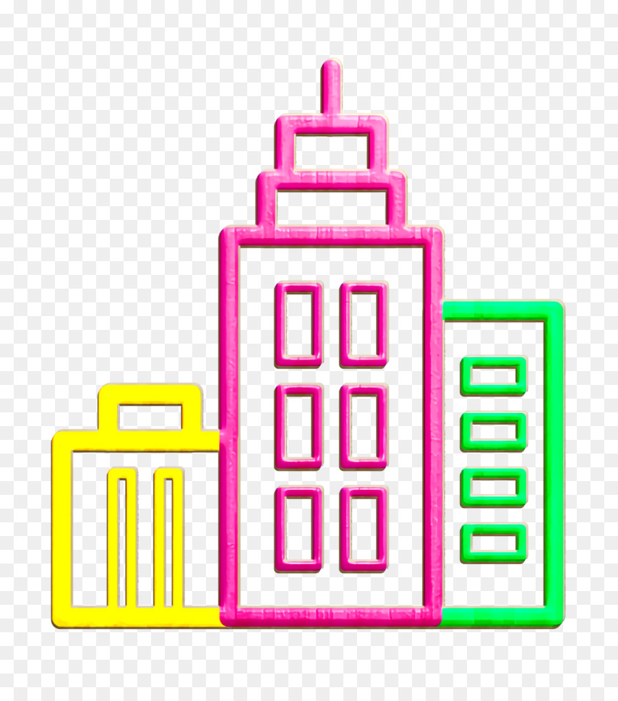 Business-Center-Symbol Stadtsymbol Startseitensymbol - 