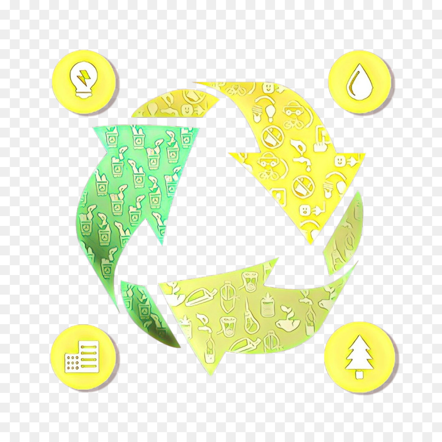 cerchio simbolo del carattere giallo - 