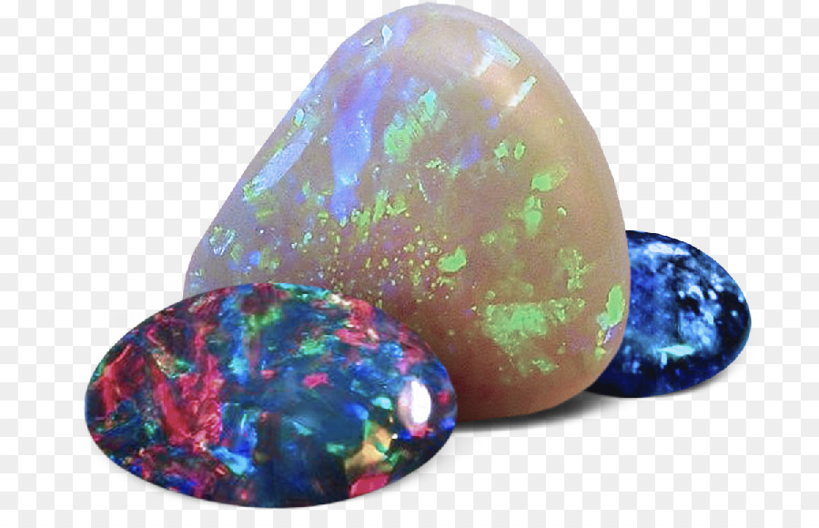đá quý opal long lanh màu xanh ngọc lam - 
