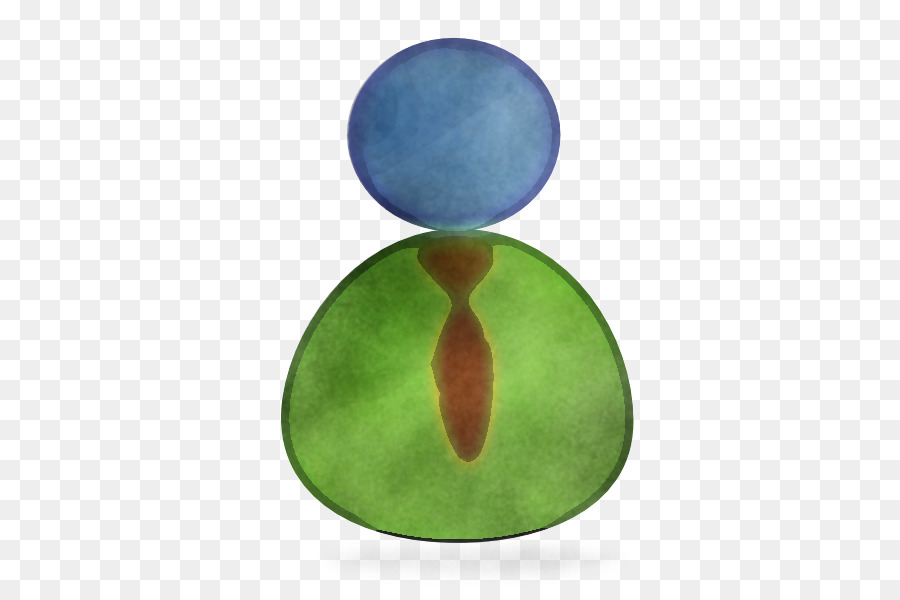 Palla ovale del cerchio della foglia verde - 
