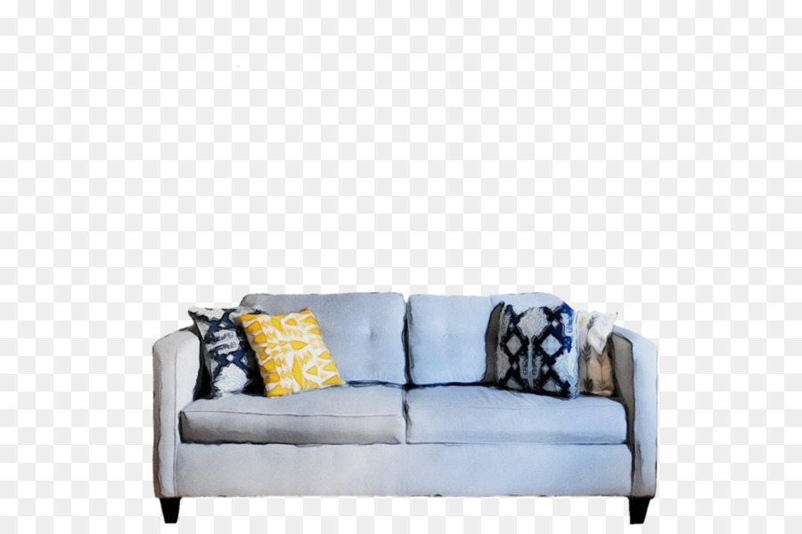 Möbel weißes Couch blaues Schlafsofa - 