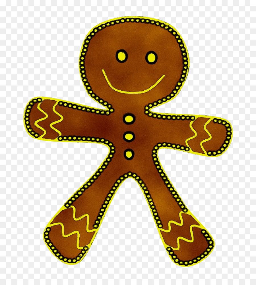 yellow gingerbread symbol