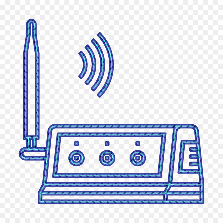 antenna icon network icon router icon