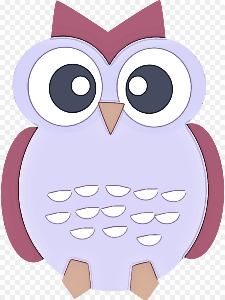owl bird of prey pink bird cartoon