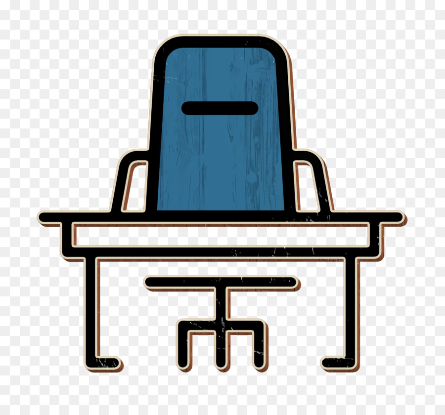 Business Set-Symbol-Schreibtisch-Symbol - 